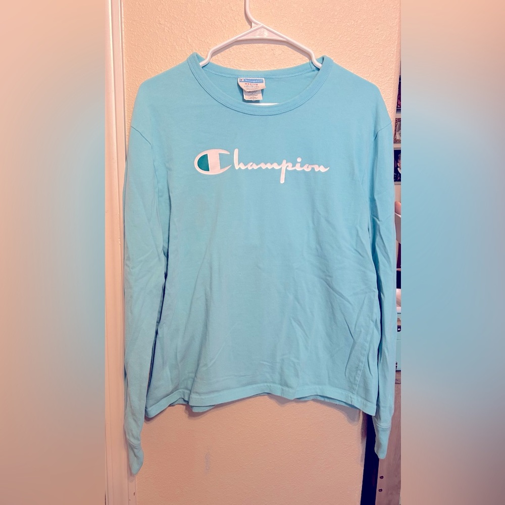 Champion Women Long Sleeve Boyfriend Shirt